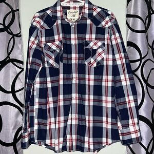 COASTAL Mens XL X-Large Snap Front Shirt
